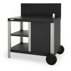 LE MARQUIER - Desserte Allure Duo Pour Plancha - Fabriquée En France - Acier Et Inox - Noire - Noir