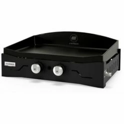 Plancha Gaz 5400w Plaque Fonte émaillé 60x40cm - Le Marquier - Ploa260e13v2 - Noir