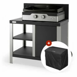 Plancha à Gaz Le Marquier Signature Allure 260 Duo + Desserte -Le Marquier Soldes 38597042 2