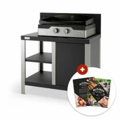 Plancha à Gaz Le Marquier Signature Allure 260 Duo + Desserte -Le Marquier Soldes 38597042 3