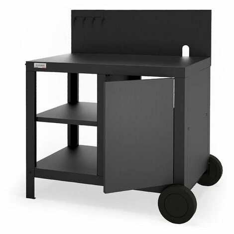 LEMARQUIER Desserte Noire Le Marquier Signature Allure Pour Planchas 45, 60 Et 75 Cm - Noir 4 LEMARQUIER Desserte Noire Le Marquier Signature Allure Pour Planchas 45, 60 Et 75 Cm - Noir – Image 2