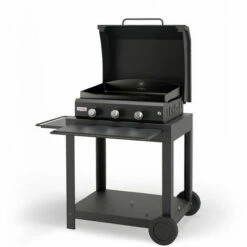 Plancha à Gaz Le Marquier Amalia 360 + Chariot Et Couvercle Noir