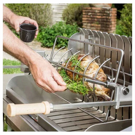 Barbecue à Charbon Le Marquier Exclusive Mendy + Chariot - Inox - Inox 5 Barbecue à Charbon Le Marquier Exclusive Mendy + Chariot - Inox - Inox – Image 3