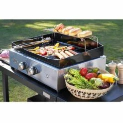 Plancha Gaz 5400w Plaque En Fonte émaillé 60x40cm - Le Marquier - Plvp260iv2 - Inox -Le Marquier Soldes 52589622 3