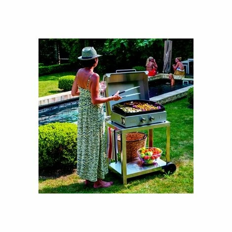 LE MARQUIER DESSERTE VINTAGE BELHA Inox - Inox 4 LE MARQUIER DESSERTE VINTAGE BELHA Inox - Inox – Image 2