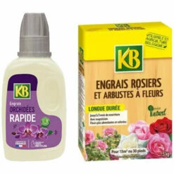 Pack KB - Engrais Pour Rosiers Et Arbustes à Fleurs 1,5kg - Engrais Rapide Pour Orchidées 250ml