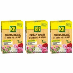 Lot De 3 Engrais Pour Rosiers Et Arbustes à Fleurs KB - 1,5kg