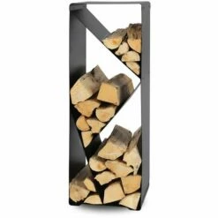 LE MARQUIER - Range-Bûches Zack - Acier Peint - Noir - Noir