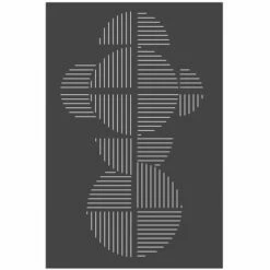 LE MARQUIER - Plaque De Protection Murale Futura Pour Poële - 80x120cm - Acier - Noir - Noir