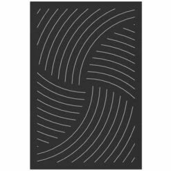 LE MARQUIER - Plaque De Protection Murale Vintage Pour Poële - 80x120cm - Acier - Noir - Noir